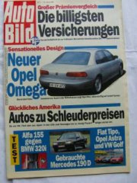 Auto Bild 5/1992 BMW 320i E36, Alfa 155, 190D W201