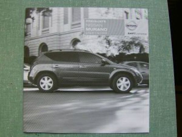 Nissan Murano Preisliste 4/2006