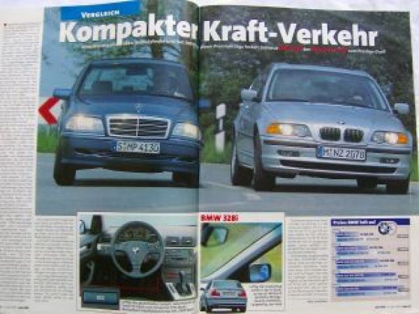 Auto Bild 19/1998 BMW 328i E46 vs. C280,S-Type