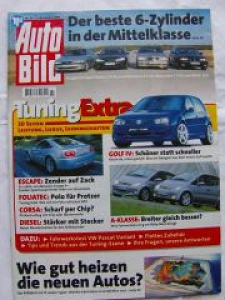 Auto Bild 47/1997 Zender Escape,Vectra 2.5V6,Mondeo 2.5V6