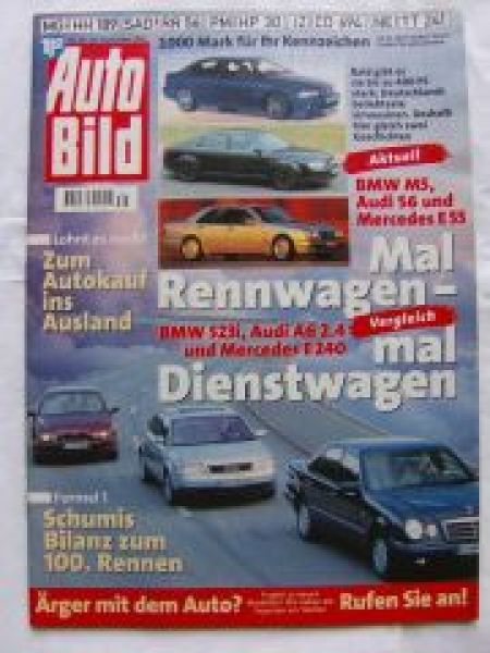 Auto Bild 39/1997 M5 E39,S6,E55 W210,523i E39,A6 2.4