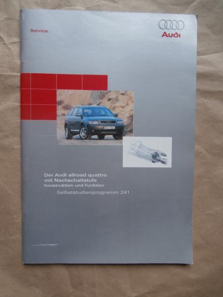 Audi A6 Allroad quattro Pneumatische mit Nachschaltstufe Konstruktion & Funktion Typ 4B C5 11/2000 SSP 241