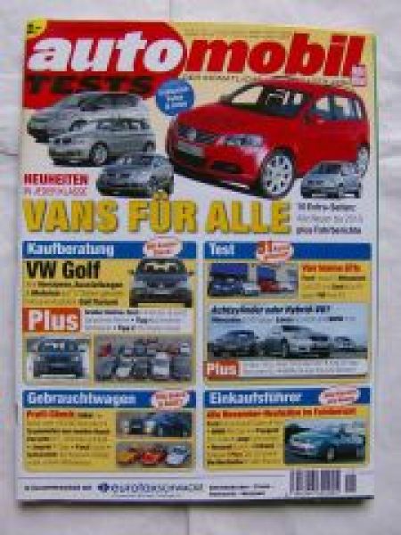 automobil tests 11/2006 VW Golf,E65 Dauertest,X-type,Fusion