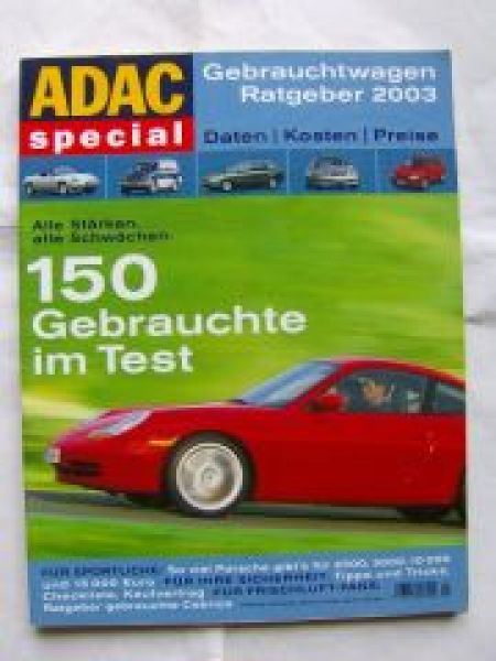 ADAC special Gebrauchtwagen Ratgeber 2003