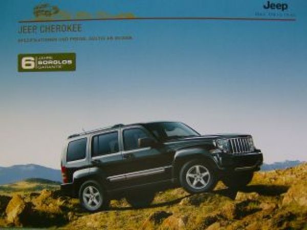 Jeep Cherokee Preisliste 5/2008 NEU