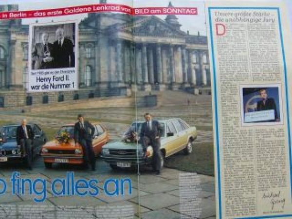Bild am Sonntag Auto-Journal 41/1995 Rarität