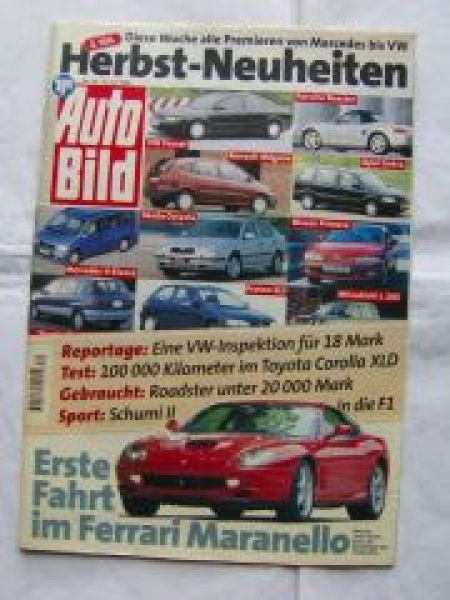 Auto Bild 30/1996 Toyota Corolla XLD,Ferrari Maranello