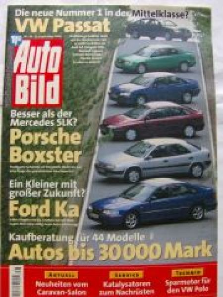 Auto Bild 38/1996 Porsche Boxster,Passat TDi,Xantia,A4
