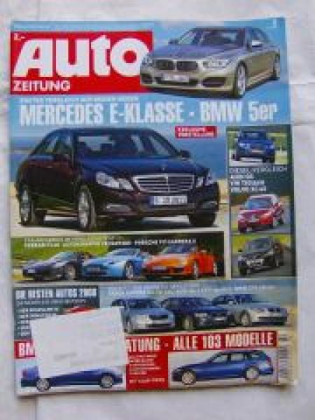 Auto Zeitung 2/2009 Audi Q5,Tiugan,XC60,525i xDrive E60