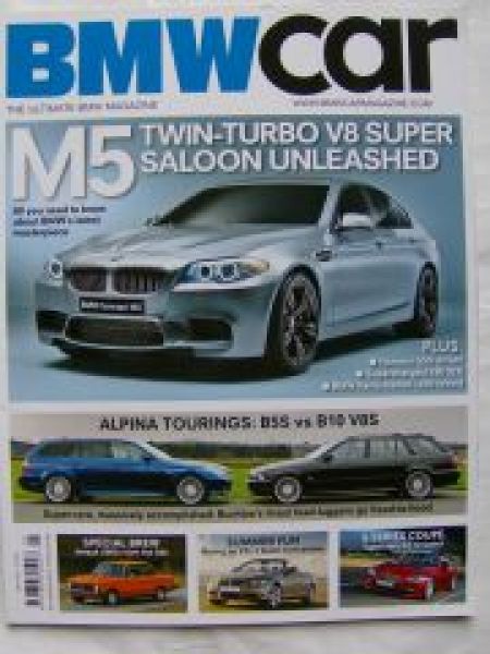 BMW car 5/2011 Alpina B10 V8S E39,B5S E61,2002,E93,F13