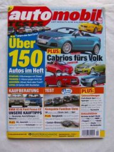 automobil TESTS 4/2007 BMW X3 E83,Focus CC,Meriva