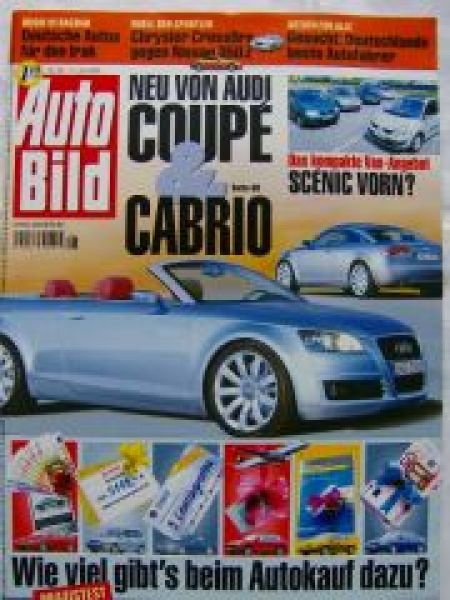 Auto Bild 28/2003 smart Cabrio,350Z vs. Chrysler Crossfire