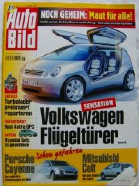 Auto Bild 46/2002 Porsche Cayenne (955),Astra OPC,C5