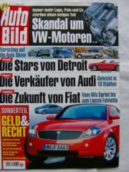 Auto Bild 1/2003 Fiat Ulysse,Kia Carnival,VW Sharan,Grand Espace