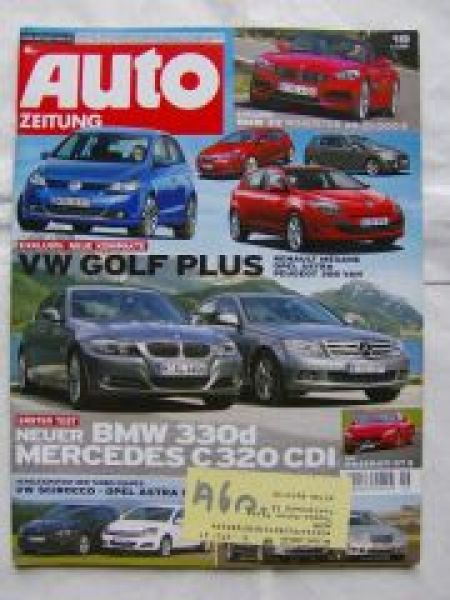 Auto Zeitung 19/2008 VW Golf Plus,Nubira Kombi 1.8,ZR1