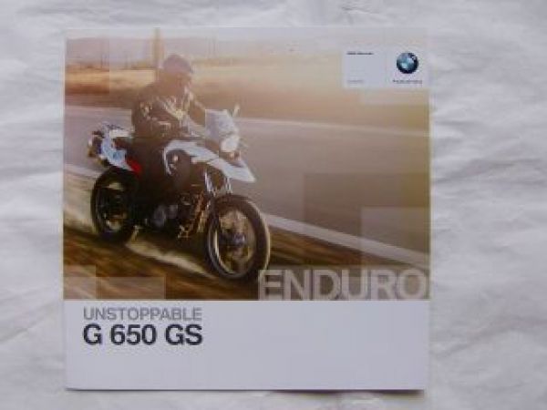 BMW G 650 GS Enduro Prospekt 2010 NEU