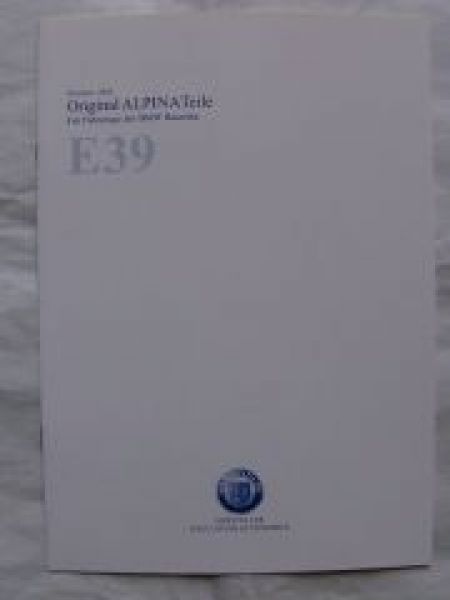 Alpina Teile Preisliste E39 April 2005 NEU
