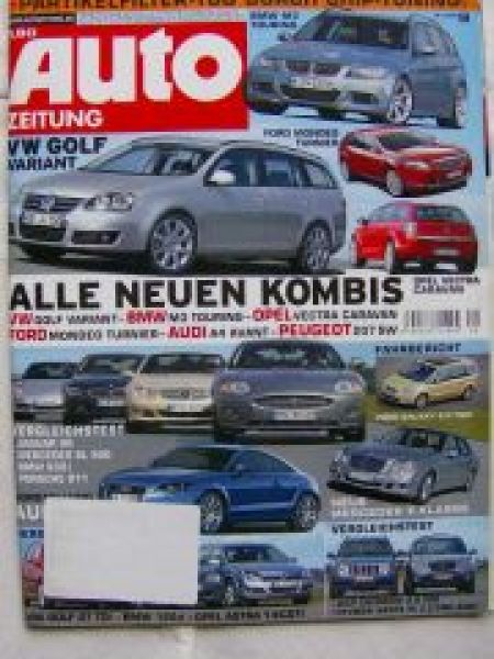 Auto Zeitung 9/2006 Jaguar XK,SL500,650i E63,911 (997),