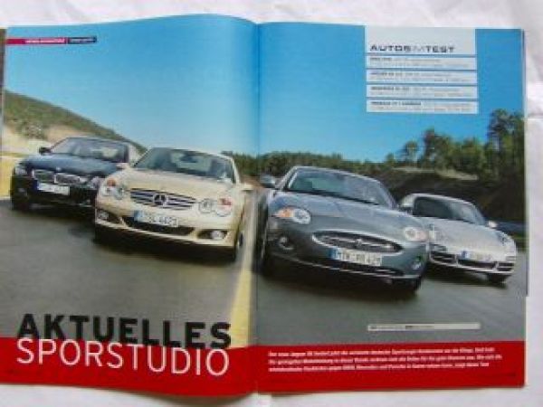 Auto Zeitung 9/2006 Jaguar XK,SL500,650i E63,911 (997),