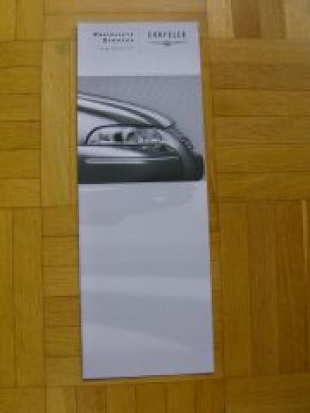 Chrysler Stratus Preisliste Oktober 1999 NEU