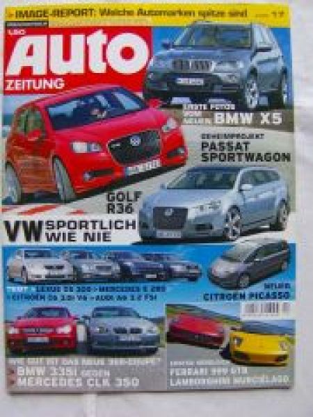 Auto Zeitung 17/2006 335i E92 vs. CLK350 W209,Ferrari 599 GTB,