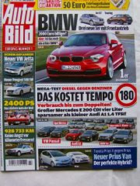 Auto Bild 3/2011 A1,F11,Passat Variant,W201,508SW