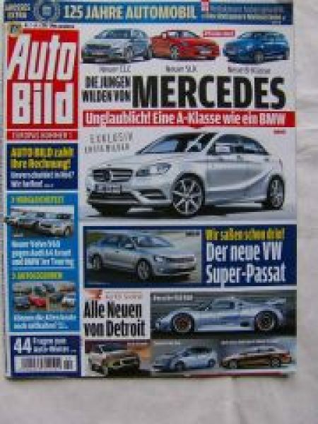 Auto Bild 2/2011 Volvo V60, E91,A4 Avant,Porsche 918RSR