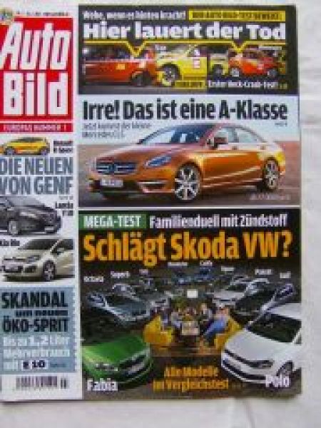 Auto Bild 7/2011 Tiguan,Roomster,Caddy,Yeti,Octavia,Superb,Fabia