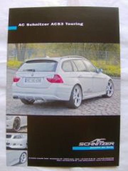 AC Schnitzer ACS3 Touring E91 Prospektblatt NEU