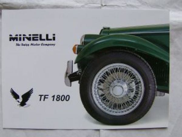 Minelli TF 1800-MK I Prospektmappe Januar 1998 NEU
