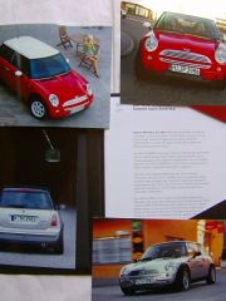 BMW Mini Cooper R50 Pressemappe Dezember 2000