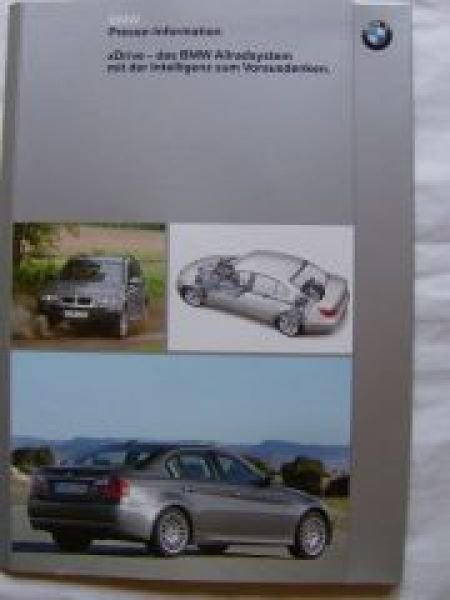 BMW xDrive Pressemappe E90,E60,X3 E83,X5 E53