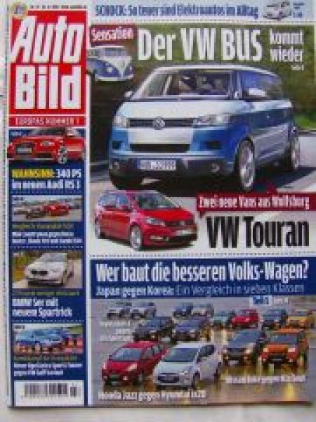 Auto Bild 47/2010 Audi RS3,SX4,Duster,Yeti,Countryman