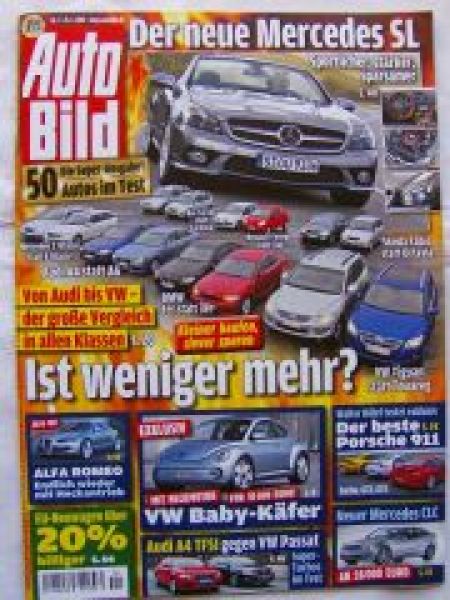 Auto Bild 4/2008 A4 TFSi vs. Passat,CLC,911 GT2,GT3 +911 Turbo (