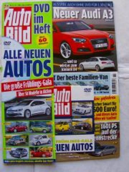 Auto Bild 11/2008 +DVD RS6 Avant,BAT11,M5 Touring E61,Flybo 6000