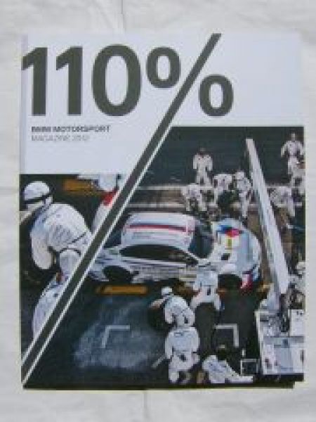 110% BMW Motorsport Magazine 2012 NEU +M3 E30 +M3 GTR +3.0CSL E9
