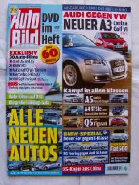 Auto Bild 12/2007 +DVD,E60 vs. W211,M5 E61 vs. S6 Avant,