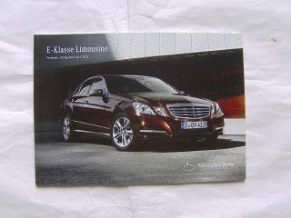 Mercedes Benz E-Klasse Limousine BR212 April 2012