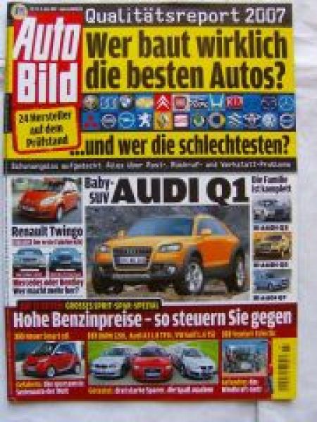 Auto Bild 23/2007 Bentley Flying Spur, S600 W221,smart cdi,120i