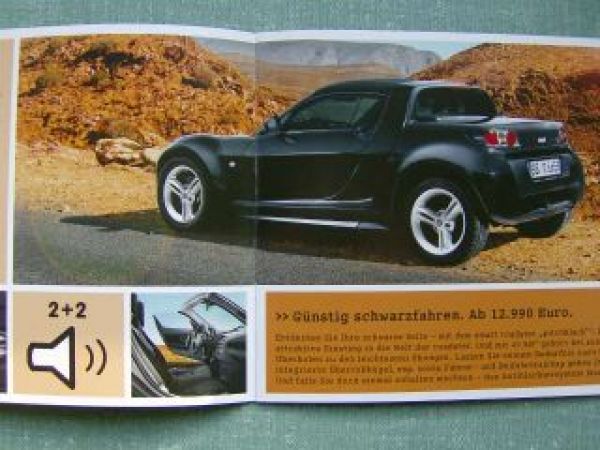 Smart roadster Sondermodelle Prospekt Rarität