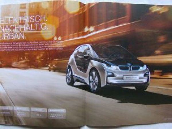 BMW i Born electric i3 i8 Prospekt 2012 NEU