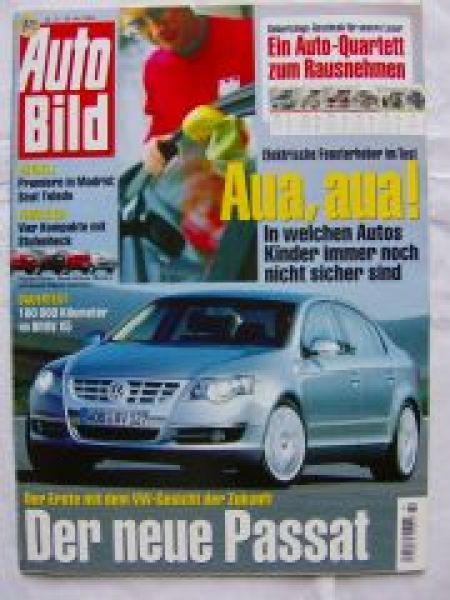 Auto Bild 22/2004 Octavia, Elantra,Mazda3,Mègane,X5 E53 Dauertes