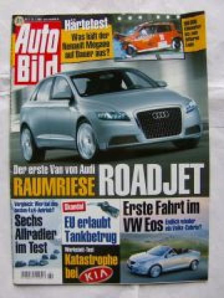 Auto Bild 2/2006 VW Eos, Ford Fiesta 1.4, BMW 530xd E61,A6 3.0TD
