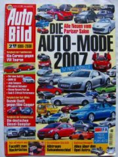 Auto Bild 36/2006 Kia Carens vs. VW Touran,Audi S3,X3 E83,