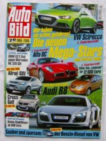 Auto Bild 39/2006 BMW X3 3.0sd E83 vs. ML320CDi,Alfa 8C,