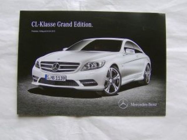 Mercedes Benz CL-Klasse BR216 Grand Edition 4.4.2012 NEU