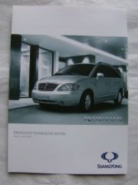 SsangYong Rodius Preisliste/Technische Daten Januar 2012