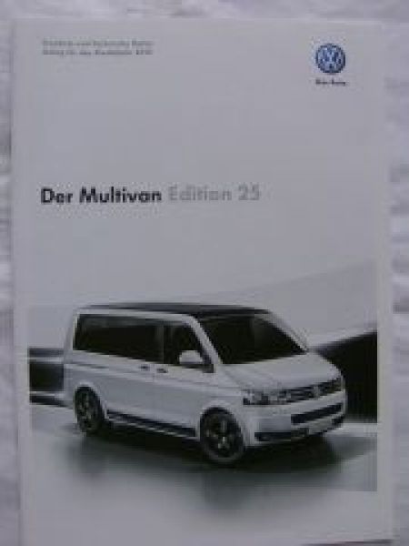 VW T5 Multivan Edition 25 Juni 2011 7HM