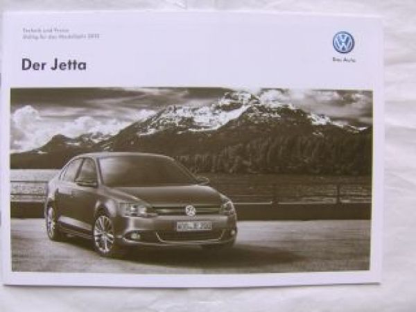 VW Jetta Trendline Comfortline Highline 7.Juli 2011 NEU