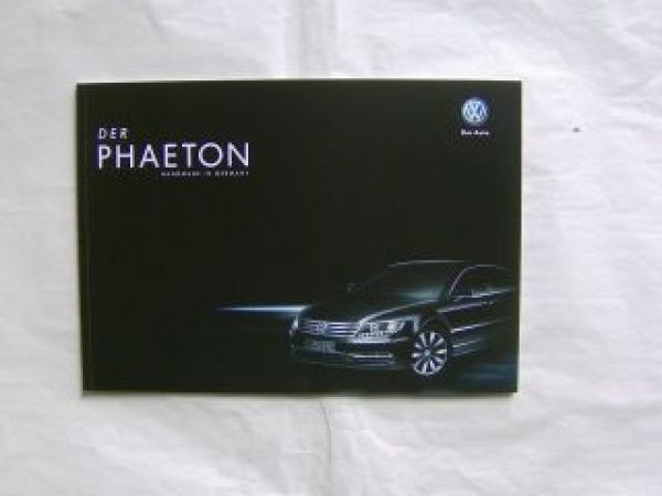 VW Phaeton +Exclusive Ausstattung Mai 2012 Prospekte
